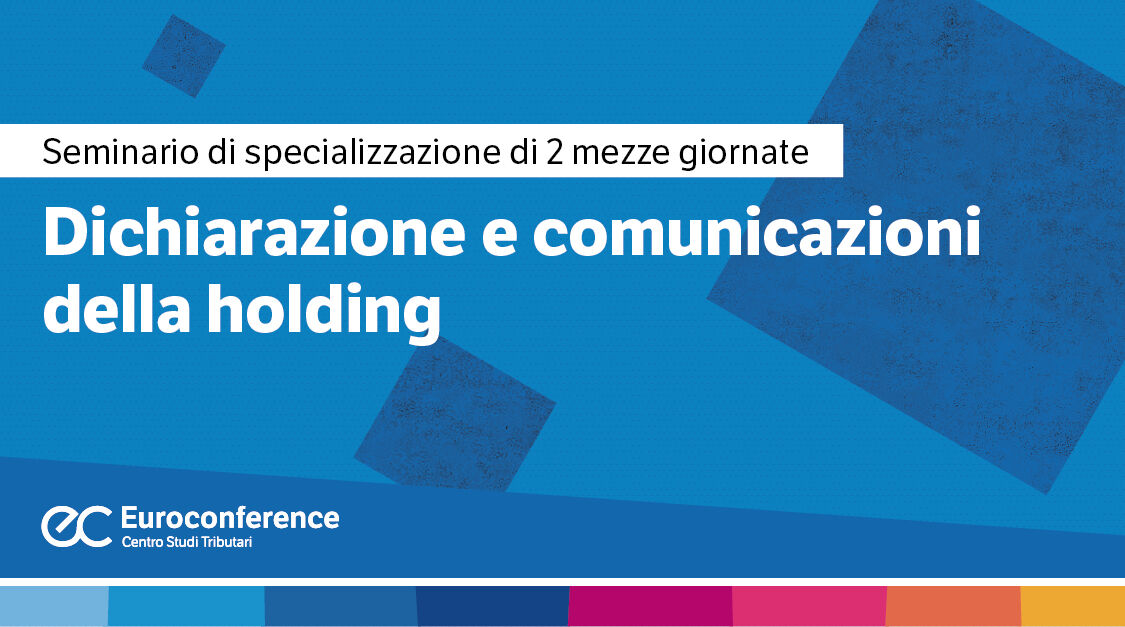 Immagine Dichiarazione e comunicazioni della holding | Euroconference